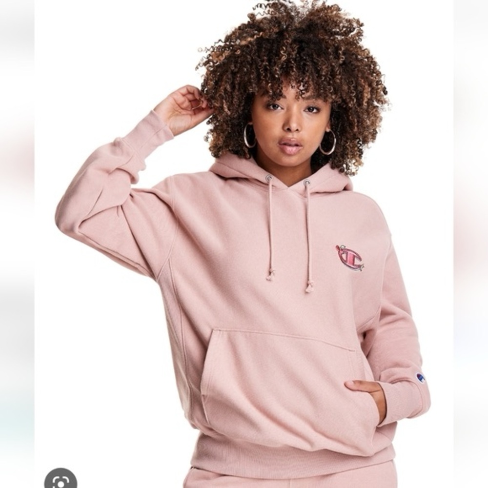 Champion Women's Pink Hoodie